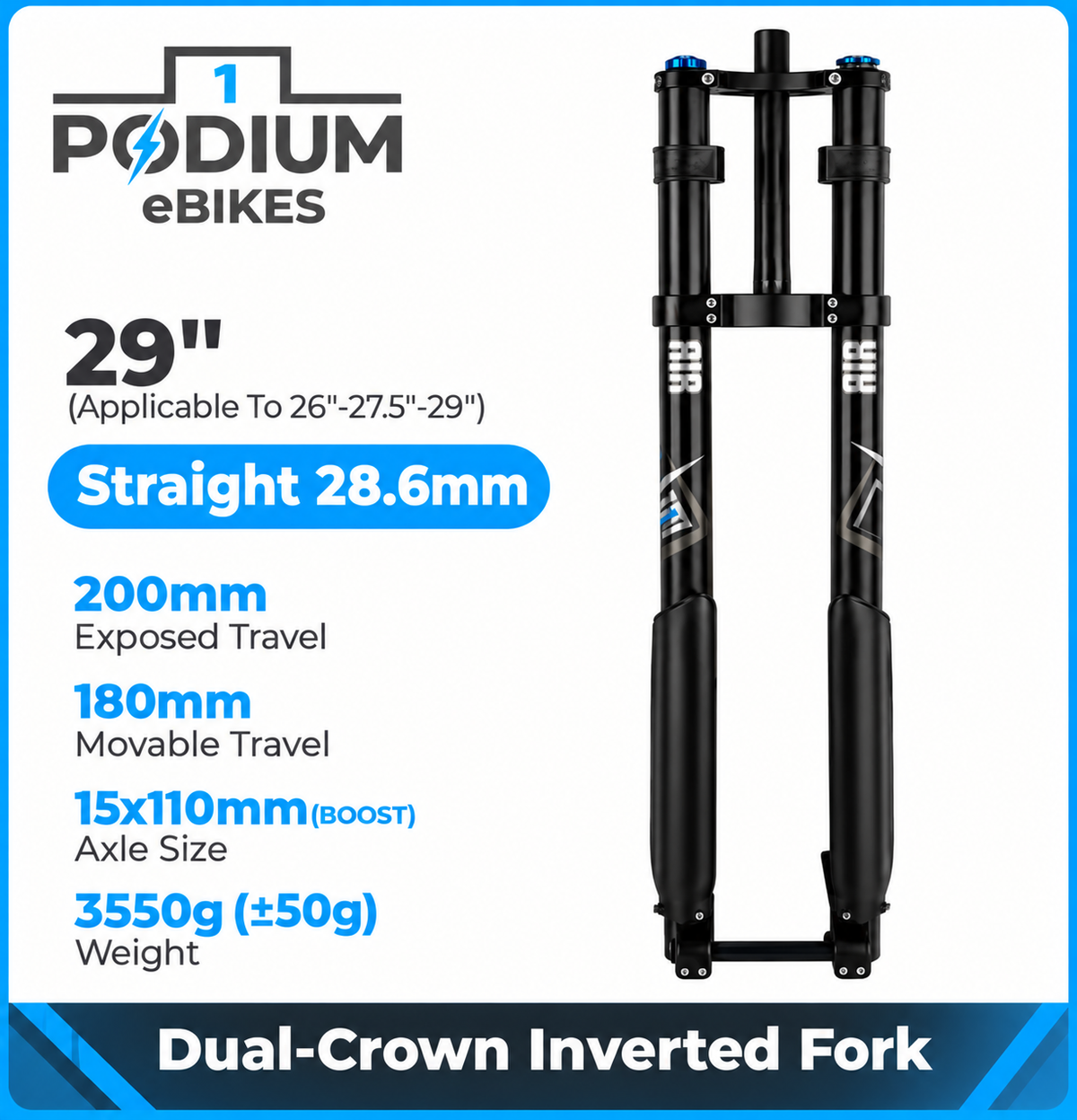 Dual crown suspension